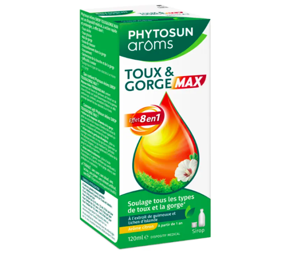 Hustensaft & Hals Max Phytosun Aroms - Flasche mit 120ml