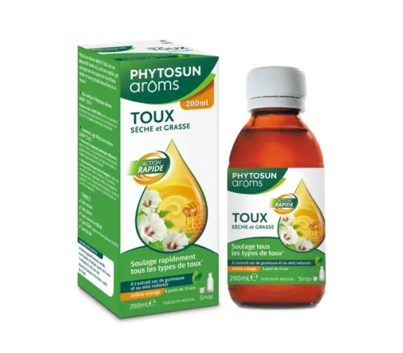 Hustensaft für trockenen und produktiven Husten Phytosun Aroms - Flasche 200ml
