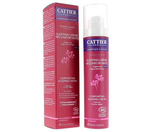 Schlafcreme beruhigender weicher Kokon Cattier - Pumpflasche mit 50 ml - image 1
