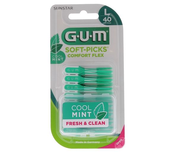 Soft-Picks Comfort flex Cool mint large GUM - Blister mit 40 Interdentalbürsten