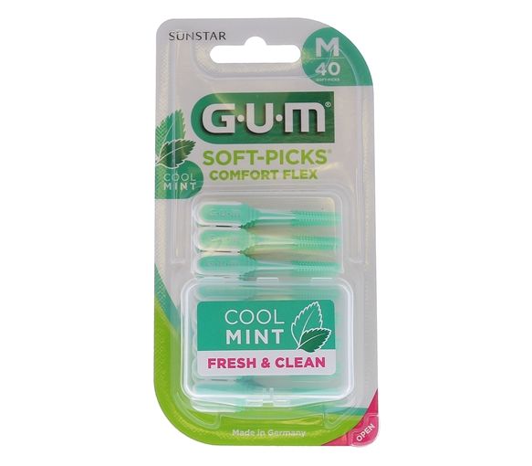 Soft-Picks Comfort flex Cool mint medium GUM - Blister mit 40 Interdentalbürsten