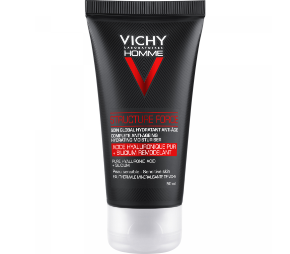 Globale feuchtigkeitsspendende Anti-Aging-Pflege Struktur Force Vichy Homme - Tube mit 50 ml - image 1