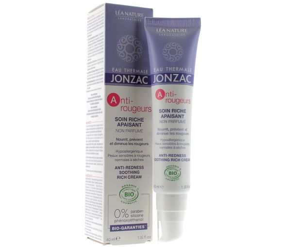 Reichhaltige beruhigende Anti-Rötungen Pflege unparfümiert Jonzac - Tube mit 40 ml