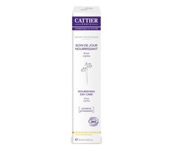 Bio-Nährende Tagespflege Secret Botanique für trockene und empfindliche Haut Cattier - Flasche mit 50 ml - image 1
