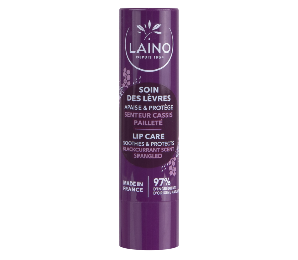 Glänzender Lippenbalsam mit Cassisduft Laino - 4 g Stick - image 1