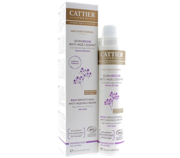 Reichhaltige Anti-Aging-Glättungsbehandlung Nectar Éternel Cattier - Pumpflasche mit 50 ml - image 1