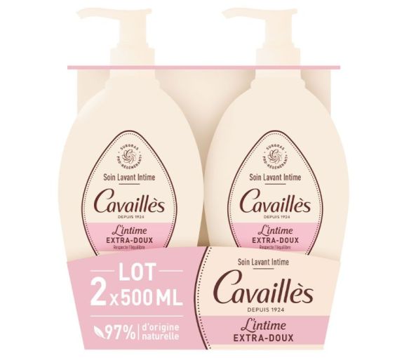 Extra-sanfte Intimwaschlotion Rogé Cavaillès - 2er-Pack à 500 ml