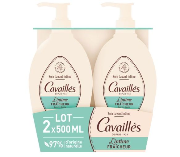 Intimwaschpflege Frische Rogé Cavaillès - 2er-Pack Pumpflaschen à 500 ml