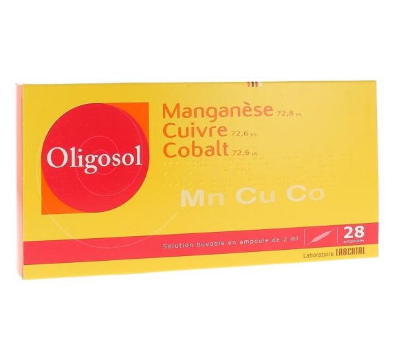 Trinklösung Mangan Kupfer Kobalt Oligosol - 28 Ampullen zu 2 ml