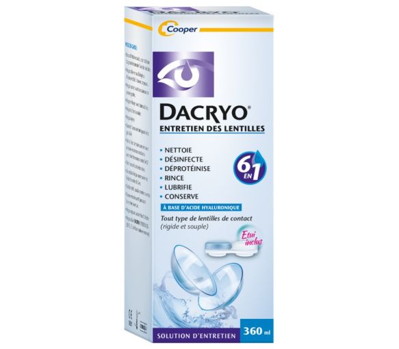 Dacryo Cooper Kontaktlinsen-Pflegelösung - 360 ml Flasche