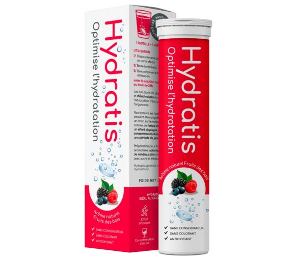Hydratis - Lösung zur Hydration mit Waldfruchtgeschmack - Tube mit 20 Brausetabletten - image 1
