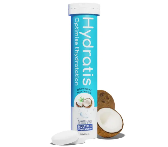 Kokosnuss-Geschmack Hydratis Hydratationslösung - Tube mit 20 Brausetabletten - image 1