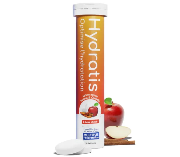 Hydratisierungslösung Apfel-Zimt-Geschmack Hydratis - Tube mit 20 Brausetabletten - image 1