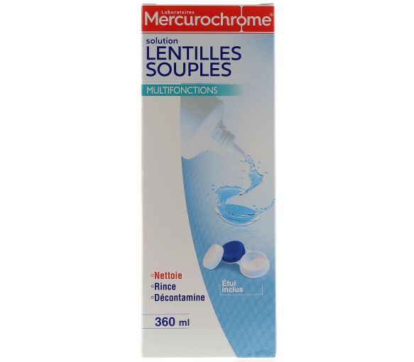 Multifunktionale Kontaktlinsenlösung Mercurochrome - Flasche 360 ml