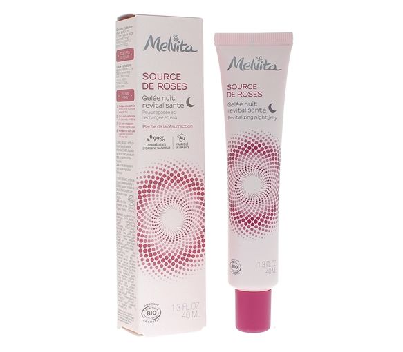 Revitalisierendes Nachtgel mit Rosen von Melvita - 40ml Tube