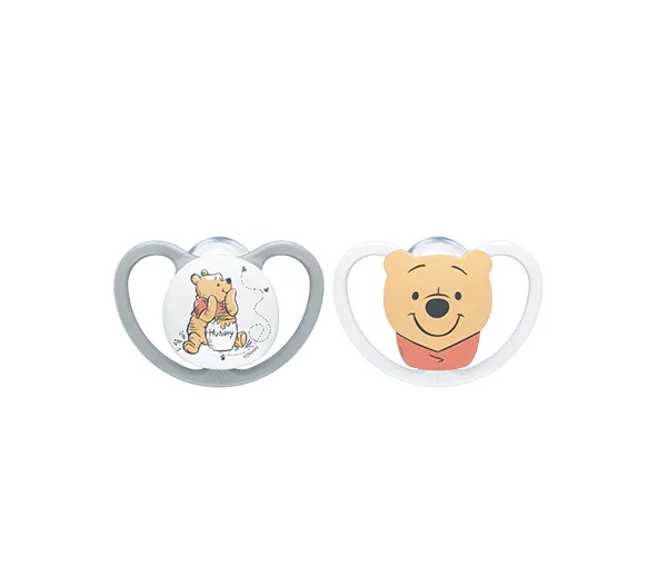 Space Silikon Schnuller Winnie 6-18 Monate NUK - 2er Pack Schnuller - image 1