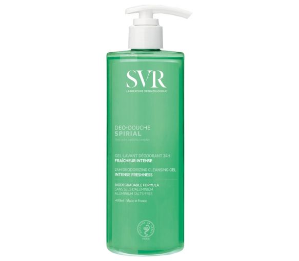 Spirial Deo-Duschgel Deodorant 24h SVR - Pumpflasche mit 400 ml