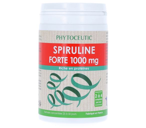Spirulina forte 1000 mg Phytoceutic - Packung mit 100 Tabletten