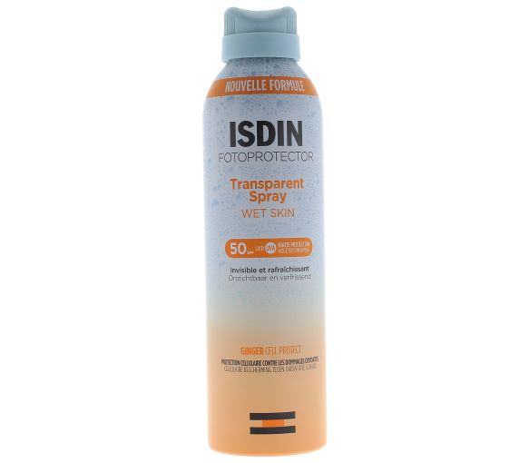 Spray transparent Wet Skin SPF50 Fotoprotector Isdin - Spray von 250ml - image 1