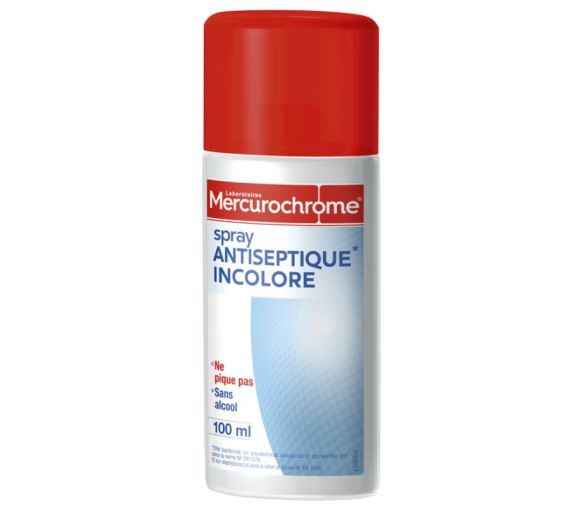 Farbloses Antiseptikspray Mercurochrome - Spray mit 100 ml