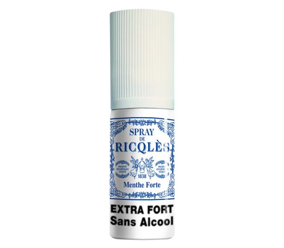 Ricqles alkoholfreies starkes Minz-Mundspray - 15ml Flasche
