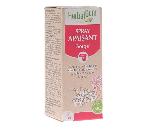 Bio-Halspray Herbalgem - Spray von 15 ml