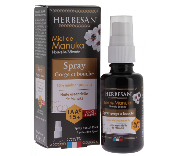 Manuka-Honig Hals- und Mundspray Herbesan - Spray mit 25 ml - image 1