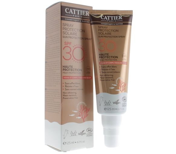 Sonnenschutzspray SPF 30 Cattier - Spray mit 125 ml