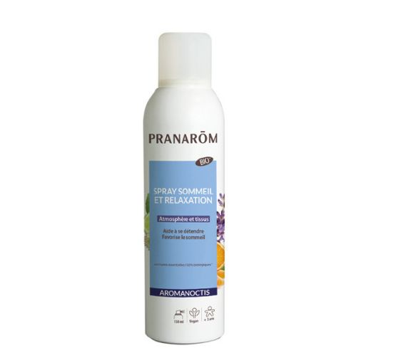 Bio Schlaf- und Entspannungs-Spray für Atmosphäre und Textilien Pranarôm - Spray mit 150 ml