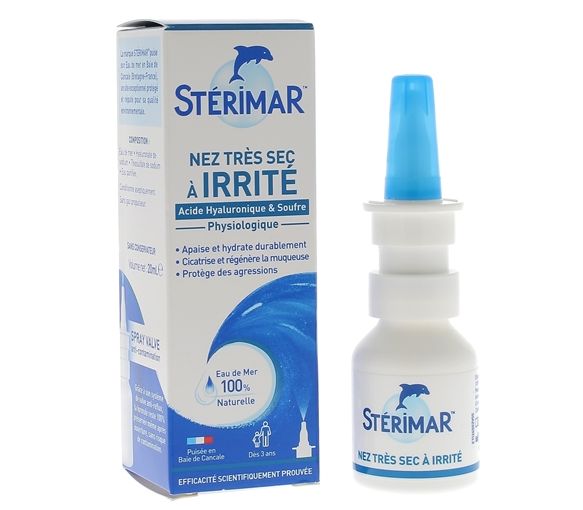 Stop & Protect trockene und gereizte Nase Nasenspray Stérimar - 20 ml Anti-Kontaminationsventilspray