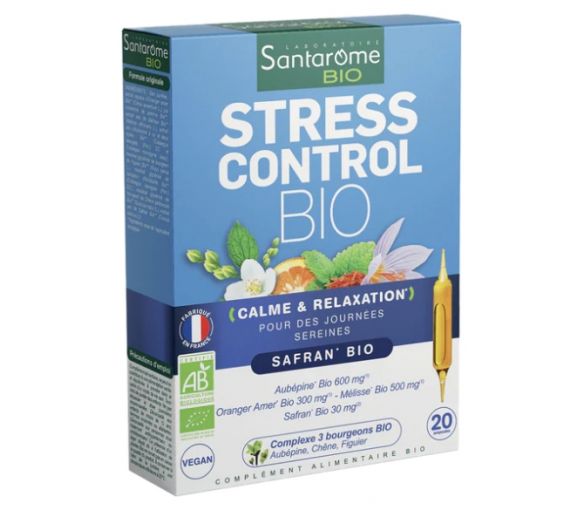 Stress Control bio Santarome - Packung mit 20 Ampullen
