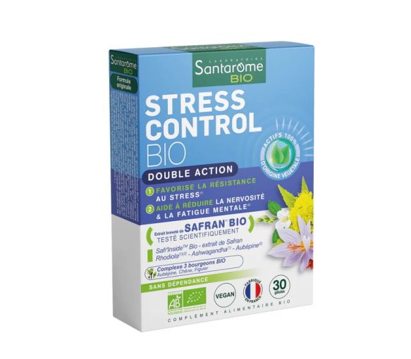 Stresskontrolle bio Santarome - Packung mit 30 Kapseln