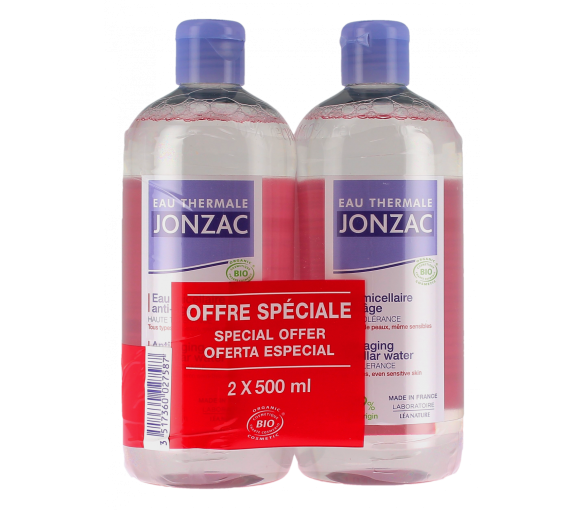 Mizellenwasser Anti-Aging Eau Thermale Jonzac - 2er-Pack mit 500ml Flaschen - image 1