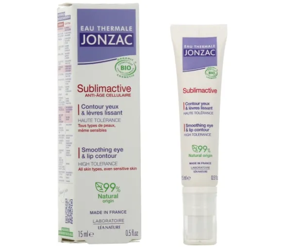 Sublimactive Augen-Lippen-Kontur glättend Thermalwasser Jonzac - Pumpflasche mit 15 ml