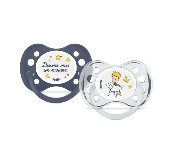 Anatomische Schnuller +6 Monate Limited Edition Der kleine Prinz Dodie - 2er Pack Schnuller