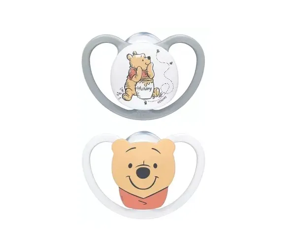 Silikon-Schnuller Winnie 0-6 Monate NUK - 2er-Pack Schnuller
