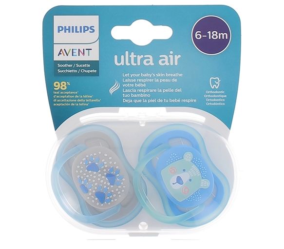 Ultra Air Schnuller 6-18 Monate Philips Avent - 2er Pack Schnuller