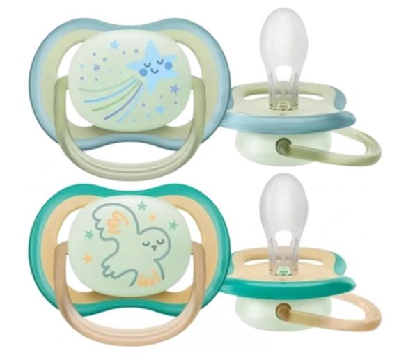 Ultra Air Nacht-Schnuller 0-6 Monate Philips Avent - 2er-Pack Schnuller - image 1