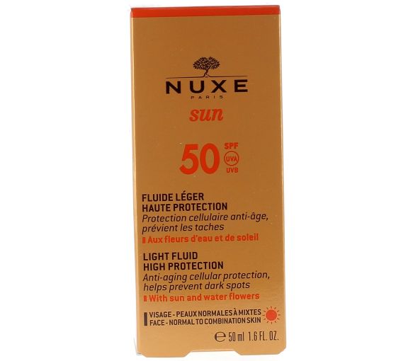 Sonnenschutz Fluid leicht hohe Schutzfaktor SPF50 Nuxe - Flasche mit 50 ml - image 1