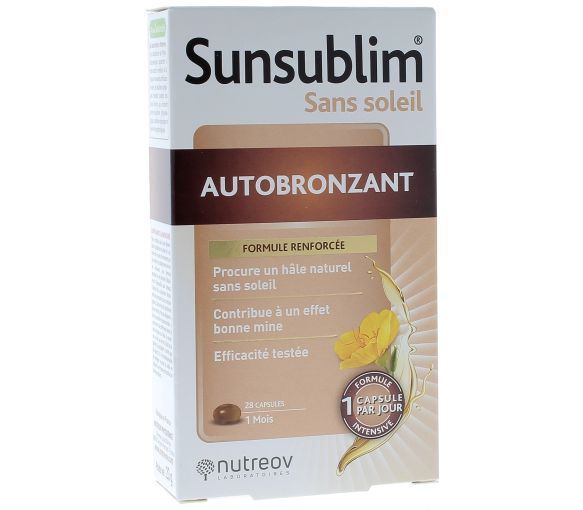 Sunsublim ohne Sonne Selbstbräuner Nutreov - Packung mit 28 Kapseln - image 1