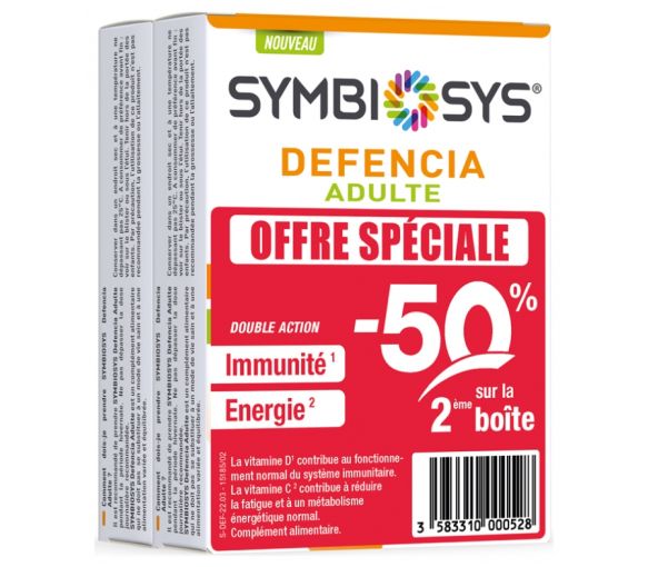 Symbiosys Defencia Erwachsene Biocodex - 2er Pack mit 30 Kapseln
