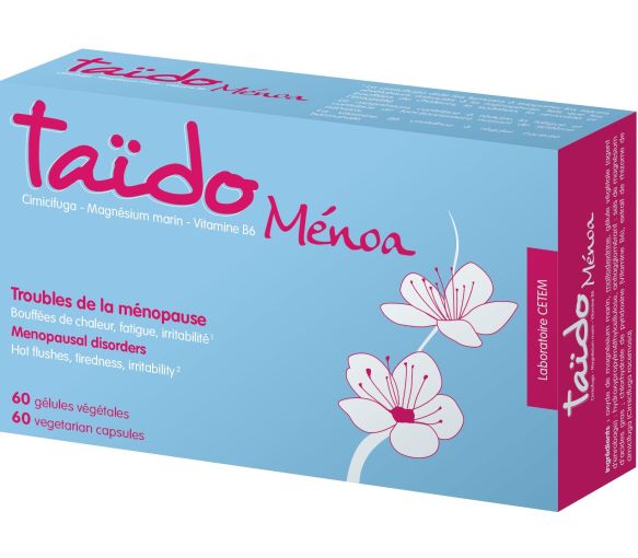 Taïdo Ménoa Wechseljahresbeschwerden Elerte - Packung mit 60 Kapseln