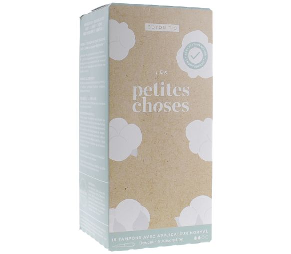 Bio-Binde Normal mit Applikator Les Petites Choses - Packung mit 16 Binden