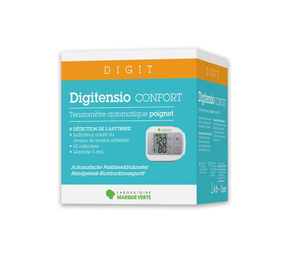 Digitensio Komfort Handgelenk-Blutdruckmessgerät Grüne Marke - ein Blutdruckmessgerät - image 1