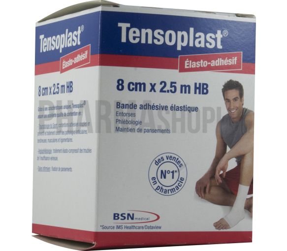 Tensoplast elastisch-adhäsive elastische Bandage BSN medizin - Band von 8 cm x 2,5 m