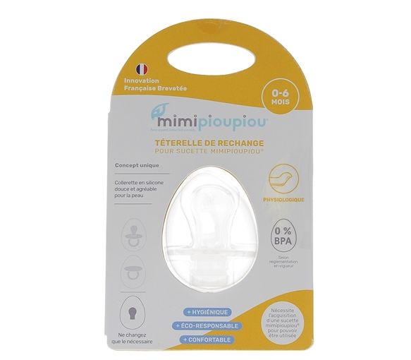 Anpassbare physiologische Sauger 0-6 Monate Mimipioupiou - ein Sauger
