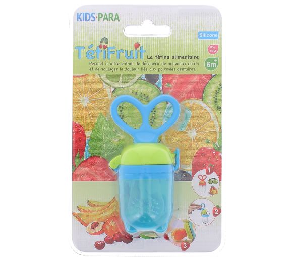 TétiFruit Lebensmittel-Schnuller Kinder Para - 1 Schnuller in blauer Farbe