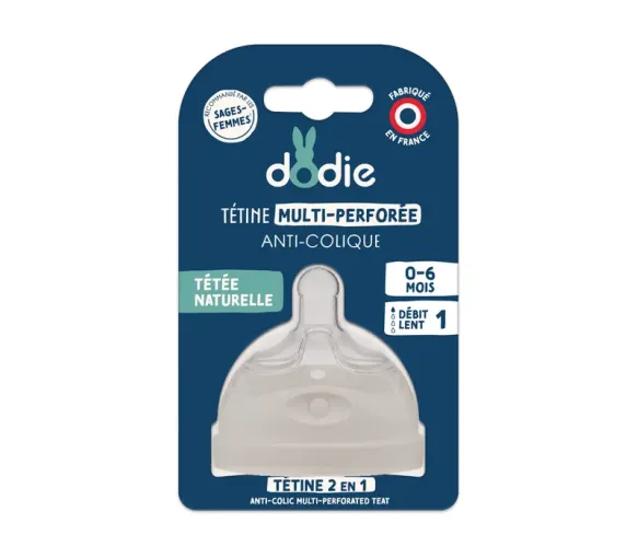 Anti-Kolik Multi-Loch Sauger Dodie - ein Sauger