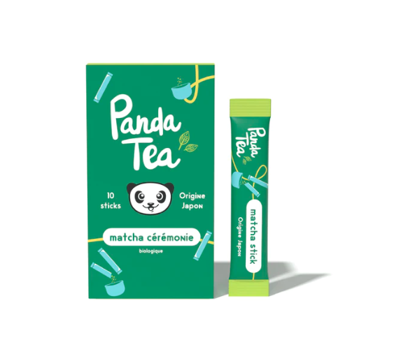 Bio Matcha Zeremonie Tee Panda Tea - Box mit 10 Sticks - image 1