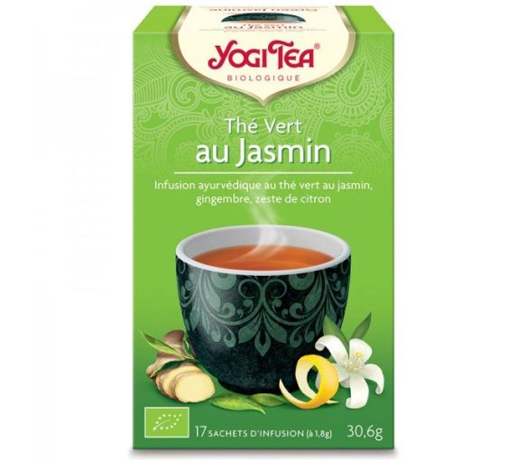 Bio Jasmin Grüntee Yogi Tea - 17 Teebeutel Box